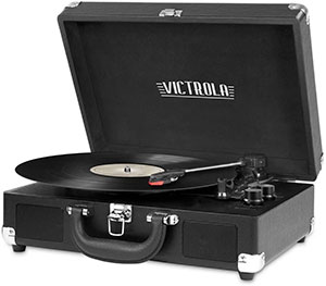 Victrola Vintage 3-Speed Bluetooth Suitcase Turntable with Speakers