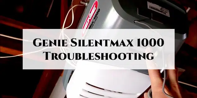 Genie Silentmax 1000 Troubleshooting-F
