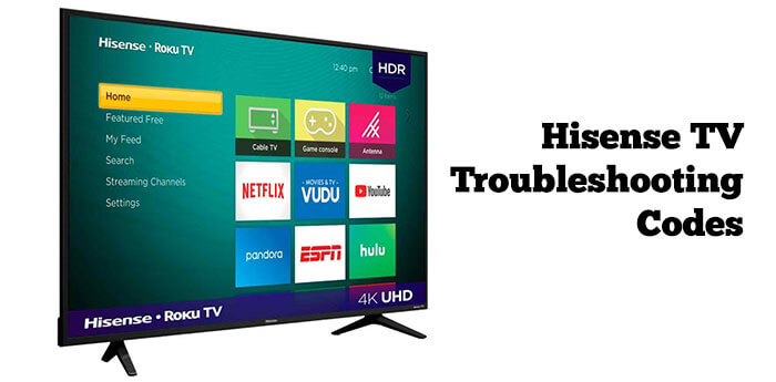 Hisense TV Troubleshooting Codes