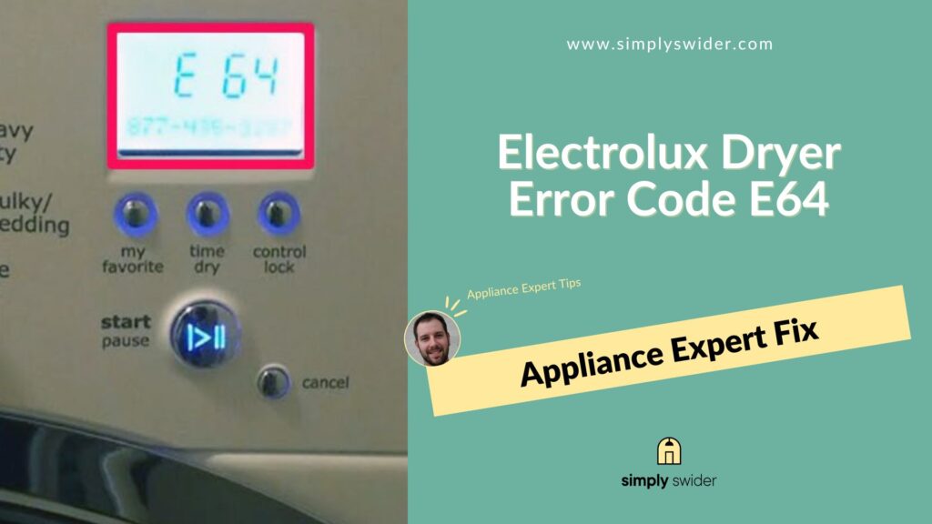 Electrolux Dryer E64 Code