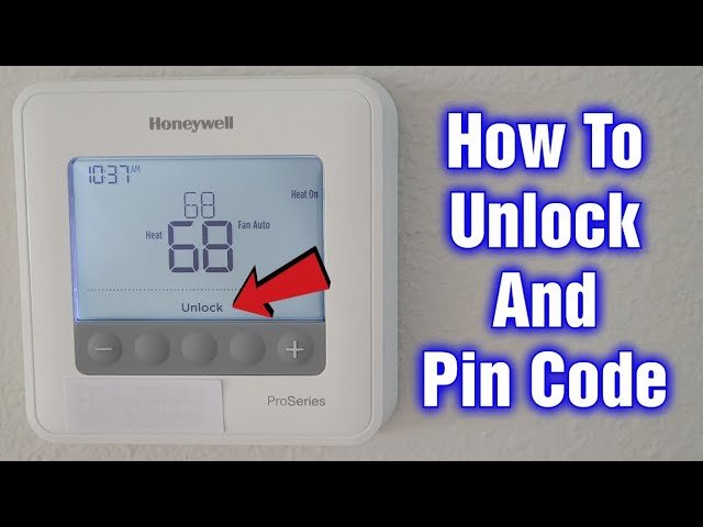 How to Unlock a Honeywell Home Proseries Thermostat