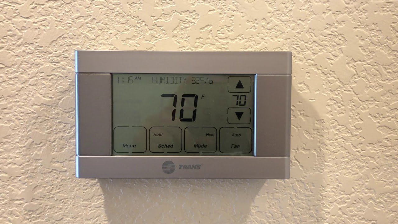 Trane Thermostat Screen Blank Gas Furnace
