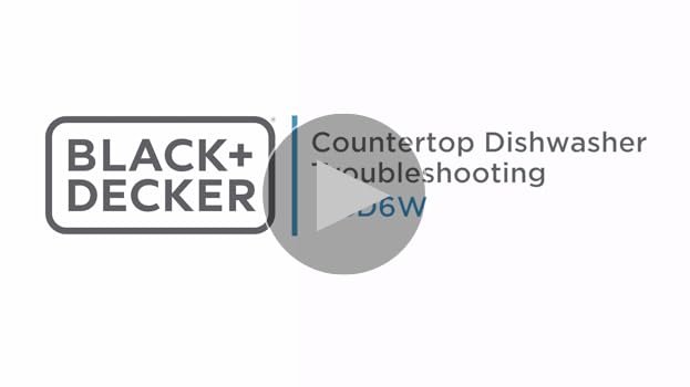 Black Decker Countertop Dishwasher Problems