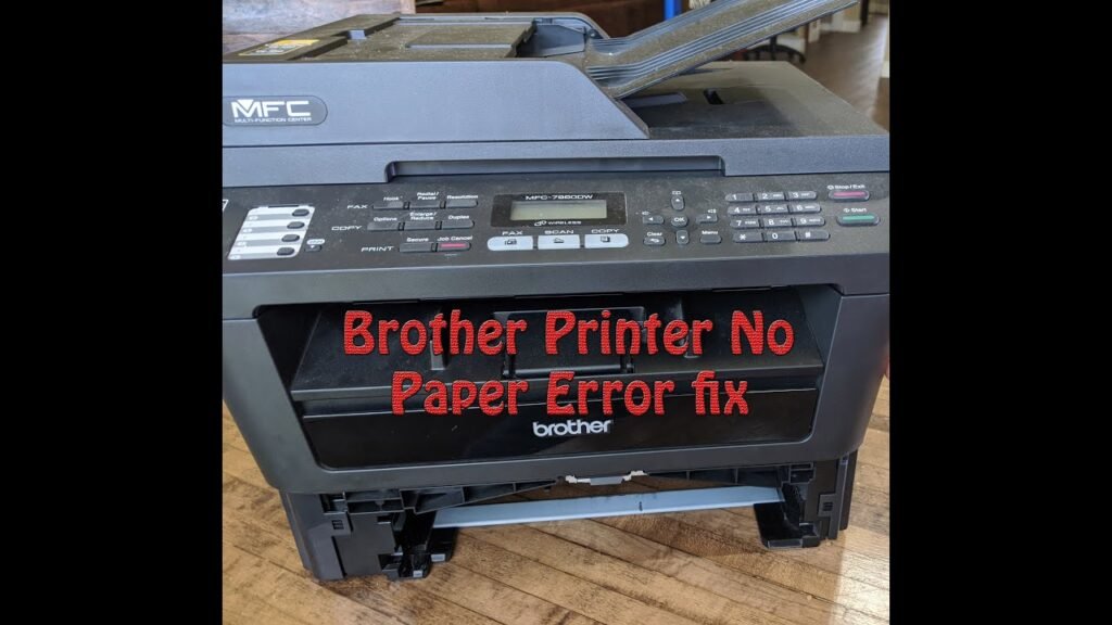 Brother Printer Not Recognising Paper