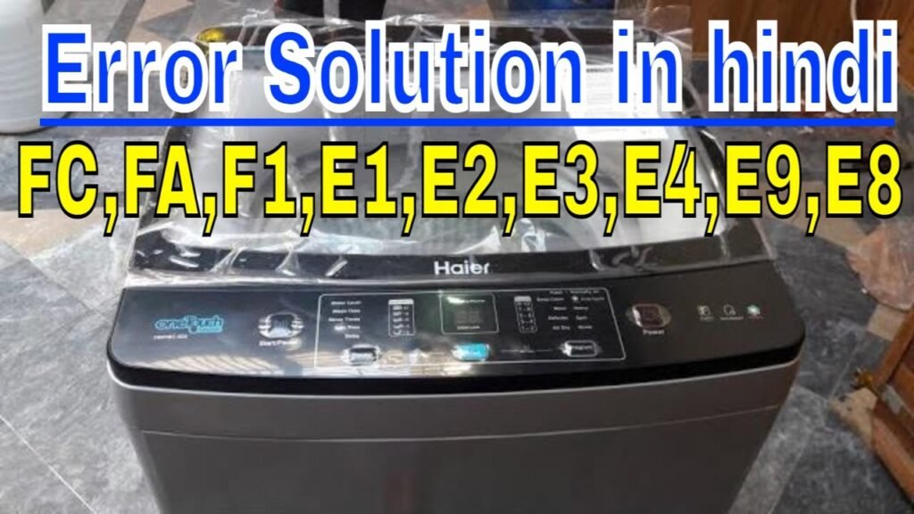 Haier Washing Machine Problems