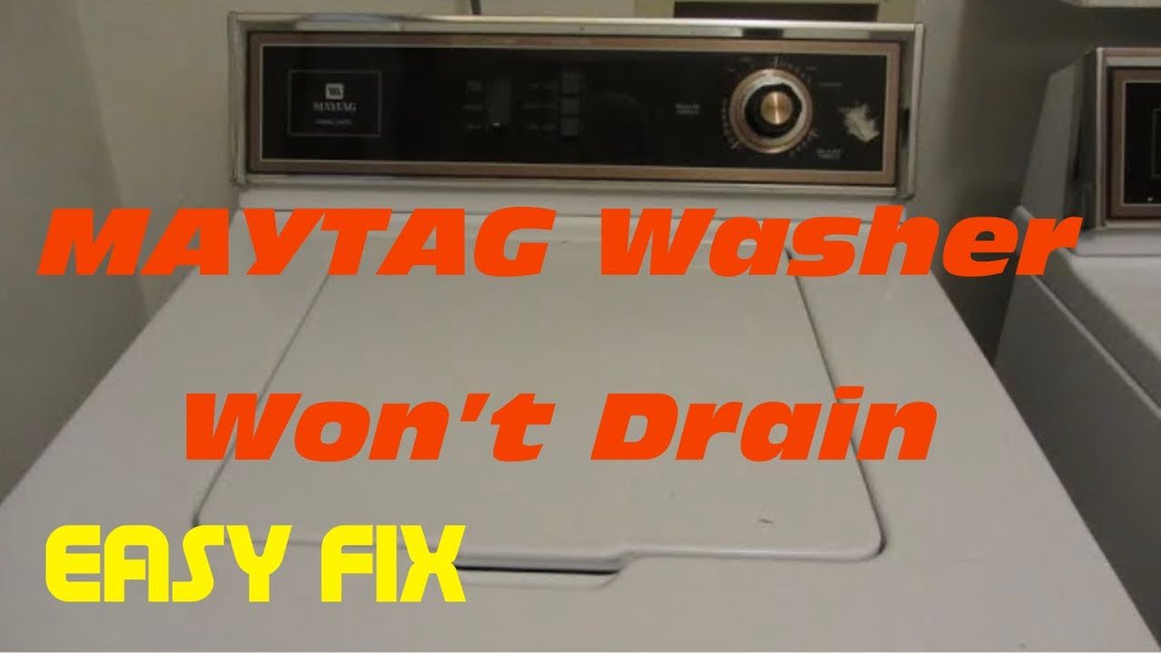 Maytag Washing Machine Not Draining Quick Fixes and Solutions