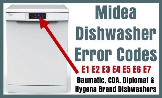 Midea Dishwasher Error Codes
