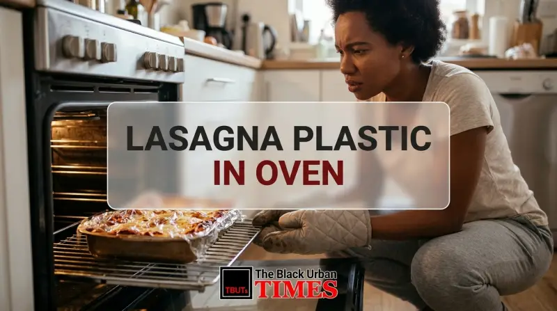Lasagna Plastic in Oven