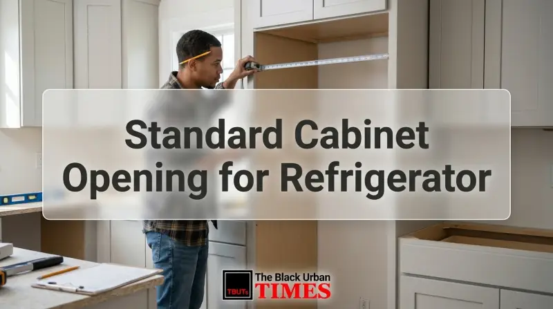 Standard Cabinet Opening for Refrigerator