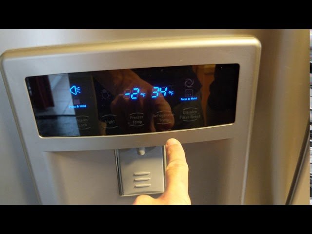 Adjust Temperature Kenmore Elite Refrigerator