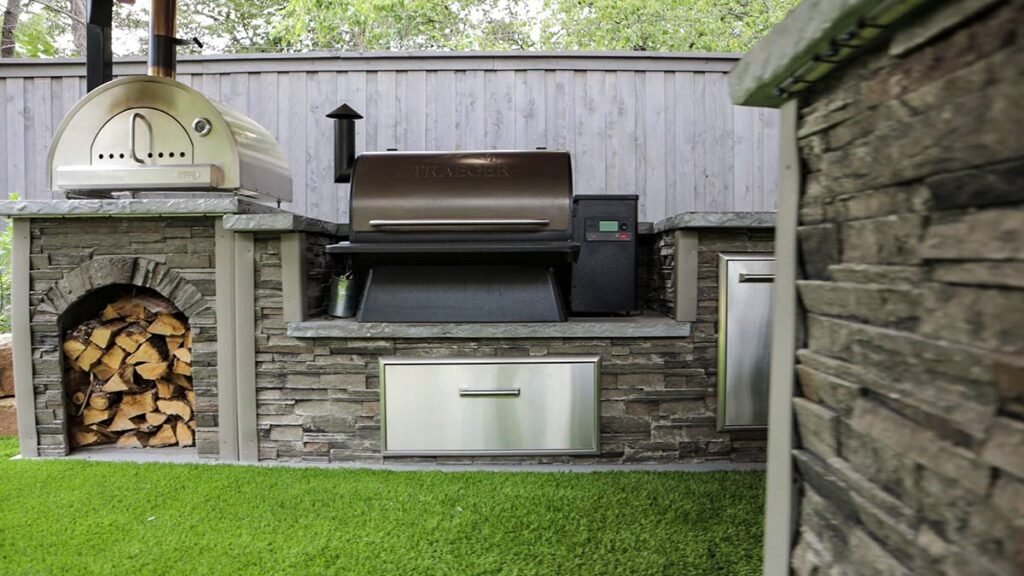 Can Put Traeger in an Outdoor Kitchen