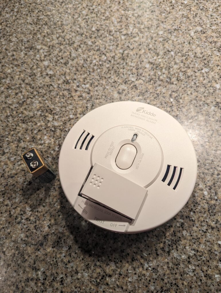 Carbon Monoxide Detector off Mid Night