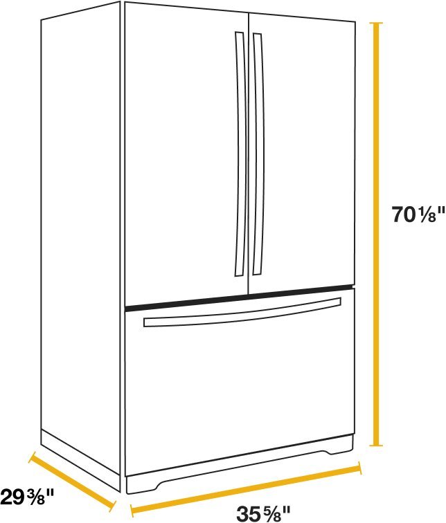 Counter Depth Refrigerator Sizes