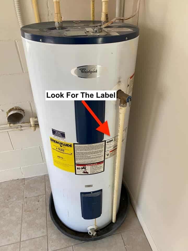 How Find Age Whirlpool Water Heater