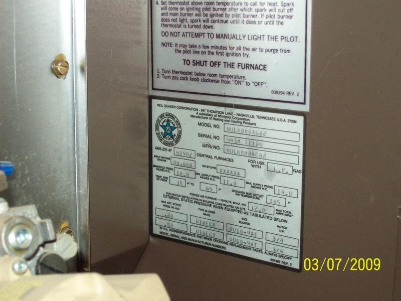 How Tell Age Whirlpool Furnace