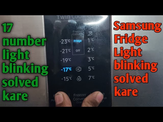 Light Blinking on Freezer