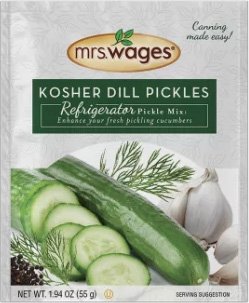 Mrs Wages Dill Pickle Mix for Refrigerator Pickles