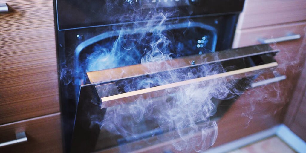 Smoke Coming Out of Oven While Preheating