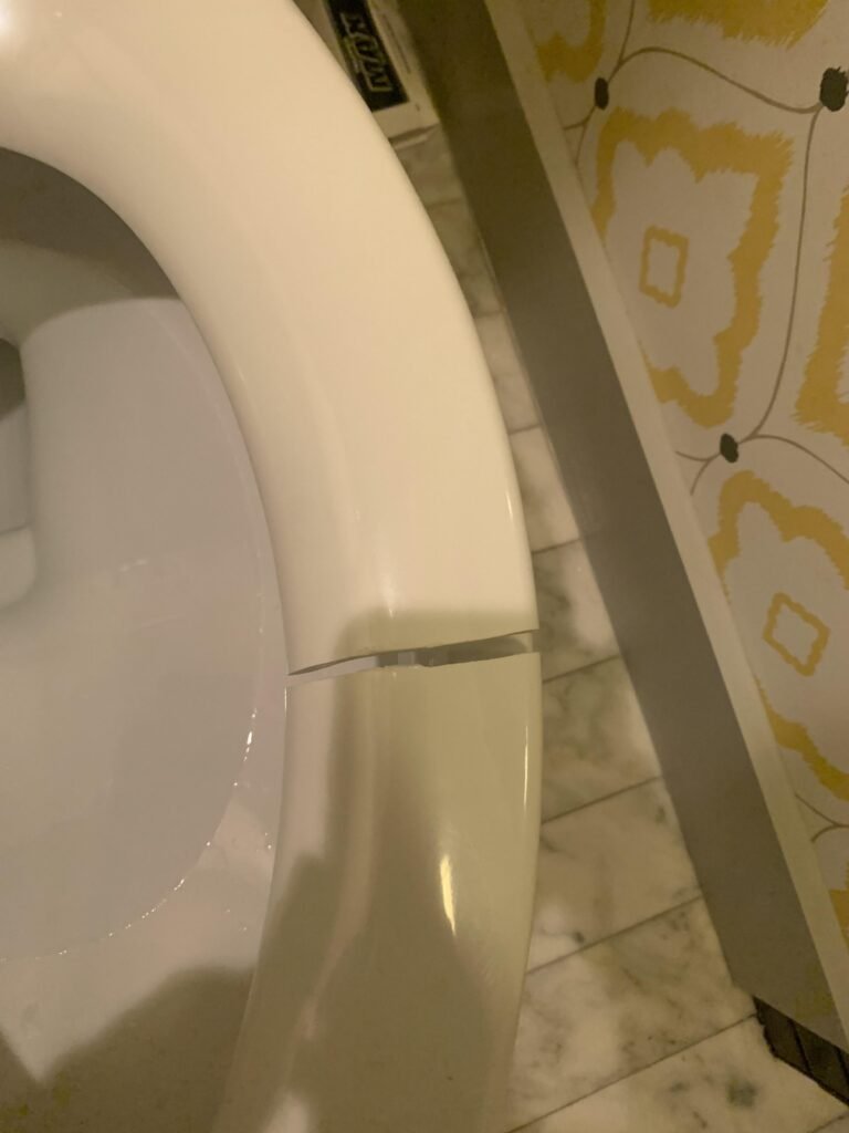 Toilet Seat Cracked