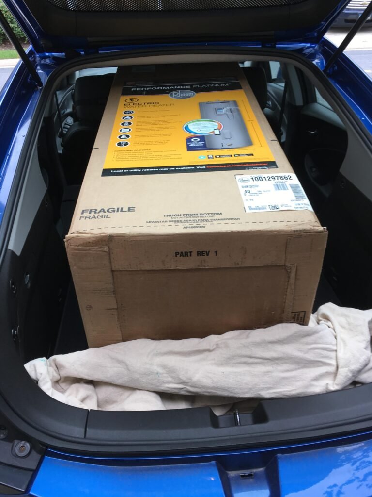 Transport a Water Heater on Its Side