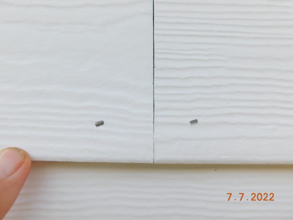 Use Staples on Hardie Siding