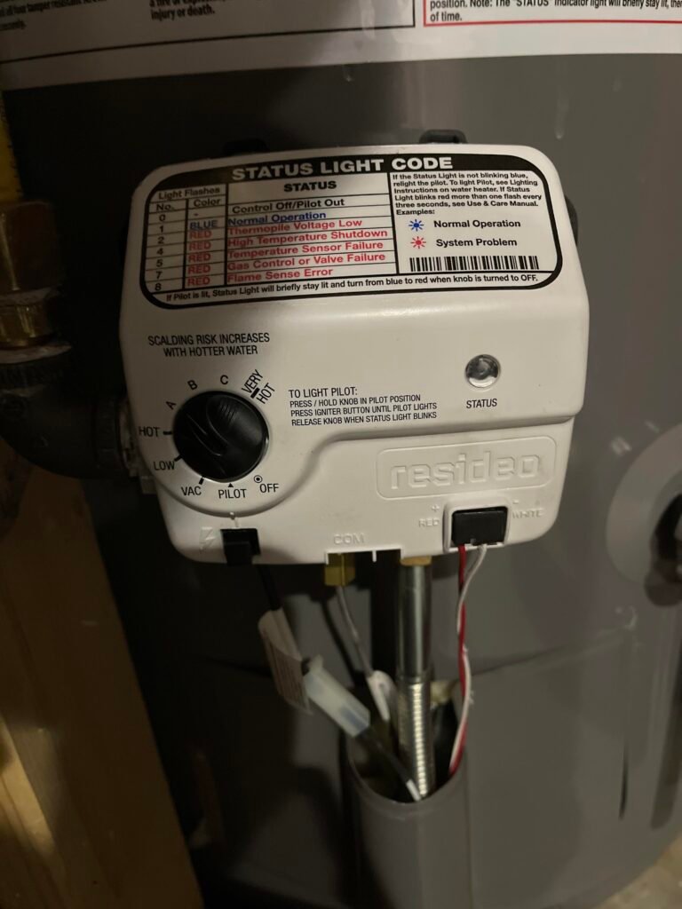 Why is My Rheem Water Heater Status Light Blinking Blue