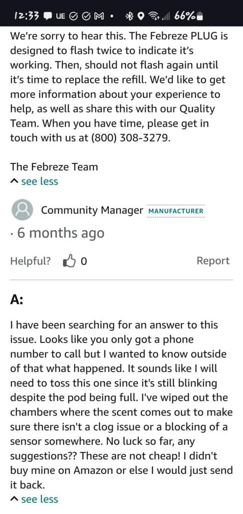 Why Your Febreze Plug in Blinking