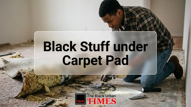 Black Stuff under Carpet Pad