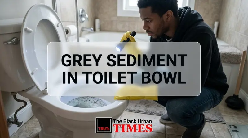Grey Sediment in Toilet Bowl