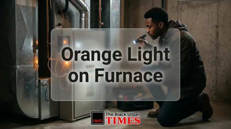 Orange Light on Furnace