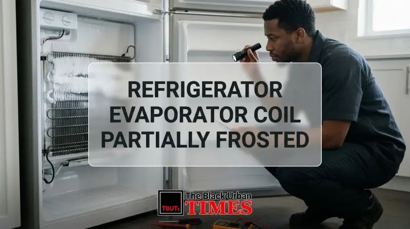 Refrigerator Evaporator Coil Partially Frosted