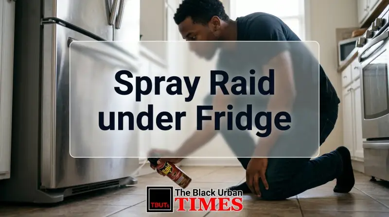 Spray Raid under Fridge