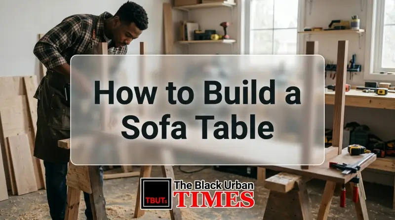 How to Build a Sofa Table
