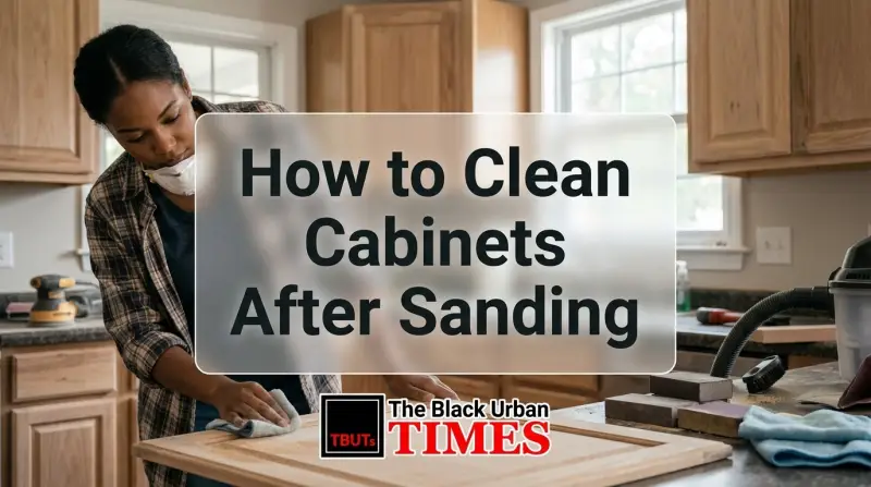 How to Clean Cabinets After Sanding