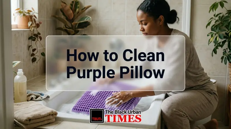 How to Clean Purple Pillow