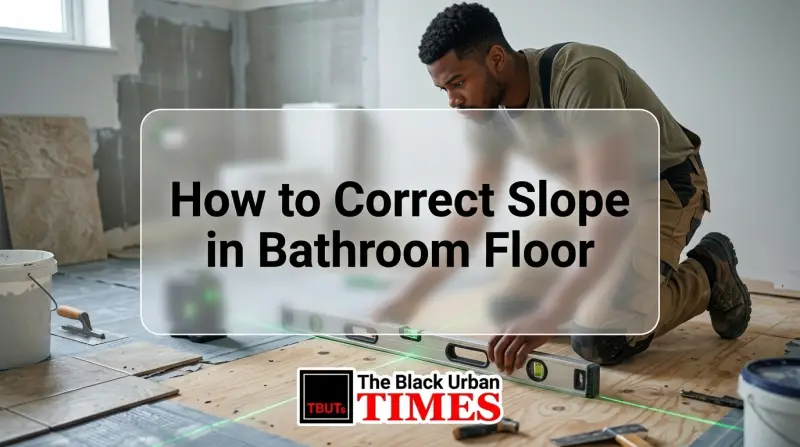 How to Correct Slope in Bathroom Floor