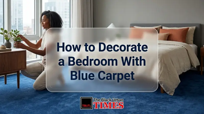 How to Decorate a Bedroom With Blue Carpet