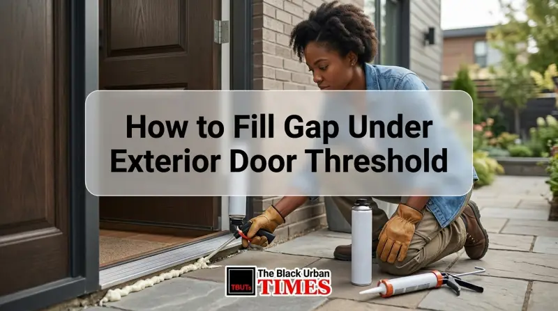 How to Fill Gap Under Exterior Door Threshold