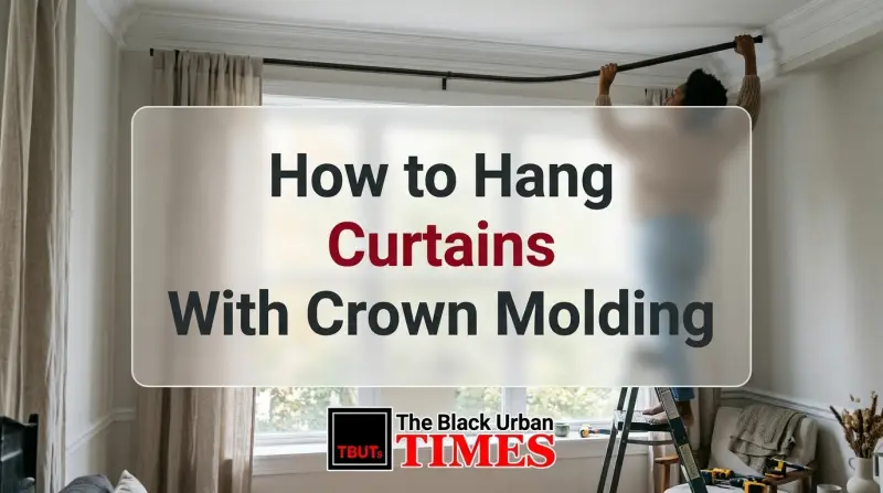 How to Hang Curtains With Crown Molding