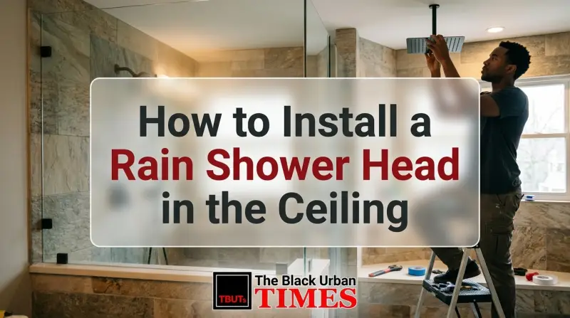 How to Install a Rain Shower Head in the Ceiling