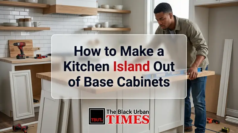 How to Make a Kitchen Island Out of Base Cabinets