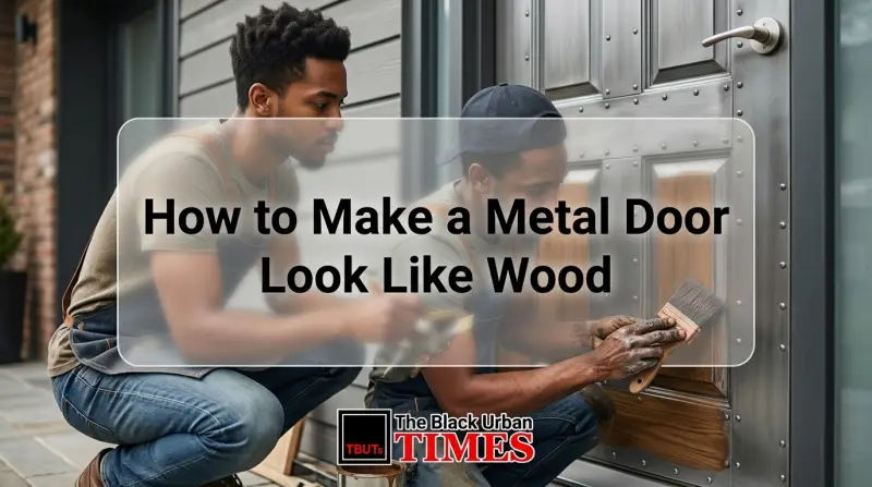 How to Make a Metal Door Look Like Wood