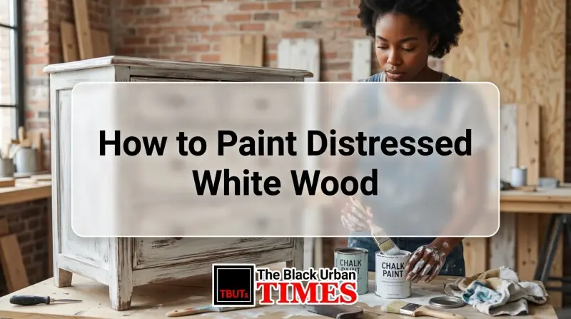 How to Paint Distressed White Wood