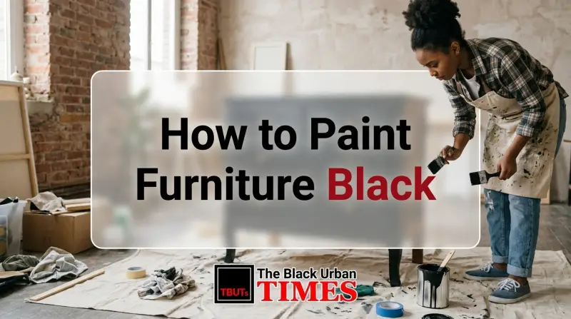 How to Paint Furniture Black