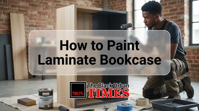 How to Paint Laminate Bookcase