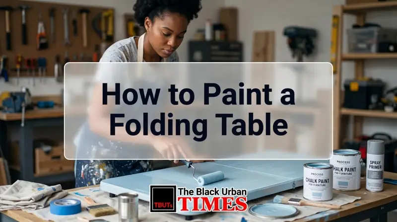 How to Paint a Folding Table