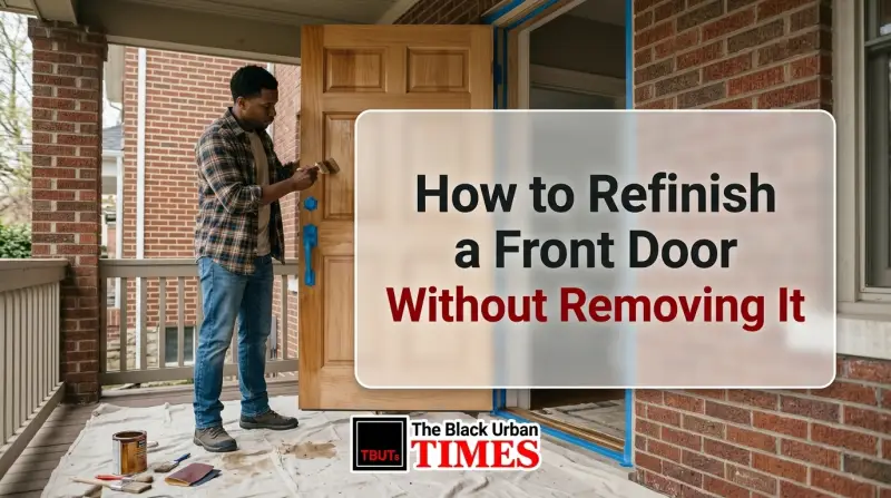 How to Refinish a Front Door Without Removing It