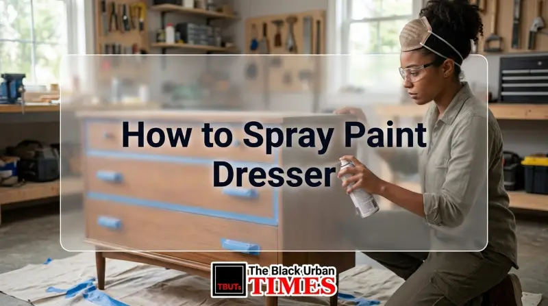 How to Spray Paint Dresser
