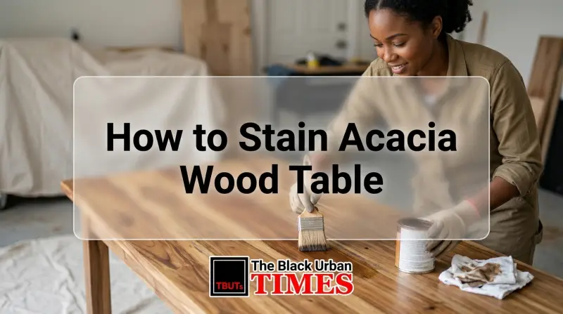 How to Stain Acacia Wood Table