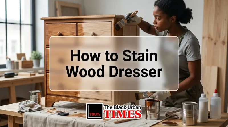 How to Stain Wood Dresser